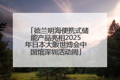 德兰明海便携式储能产品亮相2025年日本大阪世博会中国馆深圳活动周