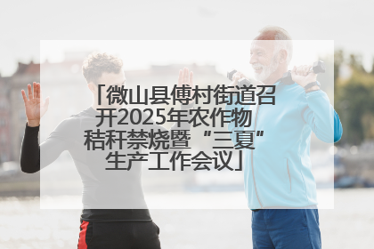 微山县傅村街道召开2025年农作物秸秆禁烧暨“三夏”生产工作会议