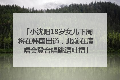 小沈阳18岁女儿下周将在韩国出道，此前在演唱会登台唱跳遭吐槽