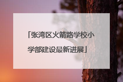 张湾区火箭路学校小学部建设最新进展