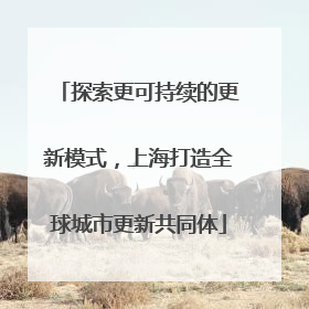探索更可持续的更新模式，上海打造全球城市更新共同体