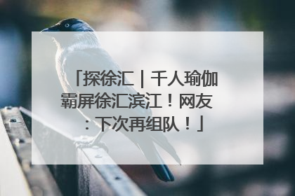探徐汇｜千人瑜伽霸屏徐汇滨江！网友：下次再组队！