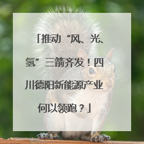 推动“风、光、氢”三箭齐发！四川德阳新能源产业何以领跑？