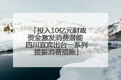 投入10亿元财政资金激发消费潜能 四川宜宾出台一系列提振消费措施