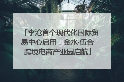 李沧首个现代化国际贸易中心启用，金水·伍合跨境电商产业园启航