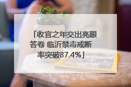 收官之年交出亮眼答卷 临沂禁毒戒断率突破87.4%