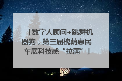 数字人顾问+跳舞机器狗，第三届槐荫惠民车展科技感“拉满”