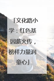 文化路小学：红色基因薪火传，榜样力量润童心