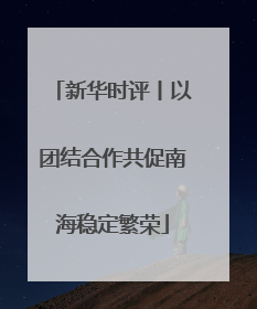新华时评丨以团结合作共促南海稳定繁荣