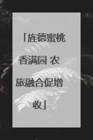 旌德蜜桃香满园 农旅融合促增收