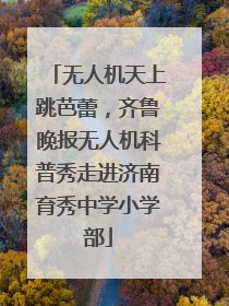 无人机天上跳芭蕾，齐鲁晚报无人机科普秀走进济南育秀中学小学部