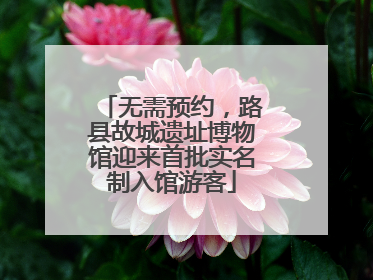 无需预约，路县故城遗址博物馆迎来首批实名制入馆游客