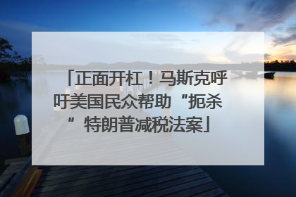 正面开杠！马斯克呼吁美国民众帮助“扼杀”特朗普减税法案