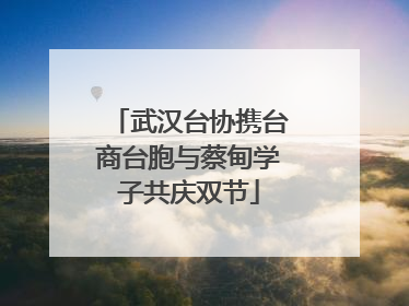 武汉台协携台商台胞与蔡甸学子共庆双节