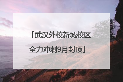 武汉外校新城校区全力冲刺9月封顶