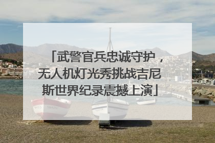 武警官兵忠诚守护，无人机灯光秀挑战吉尼斯世界纪录震撼上演