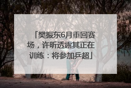 樊振东6月重回赛场，许昕透露其正在训练：将参加乒超