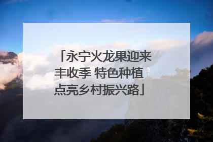 永宁火龙果迎来丰收季 特色种植点亮乡村振兴路