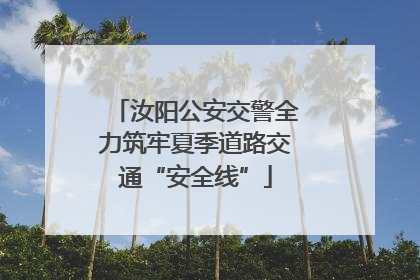 汝阳公安交警全力筑牢夏季道路交通“安全线”