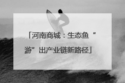 河南商城：生态鱼“游”出产业链新路径