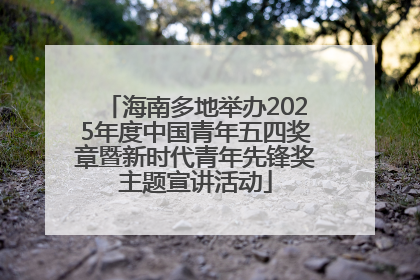 海南多地举办2025年度中国青年五四奖章暨新时代青年先锋奖主题宣讲活动