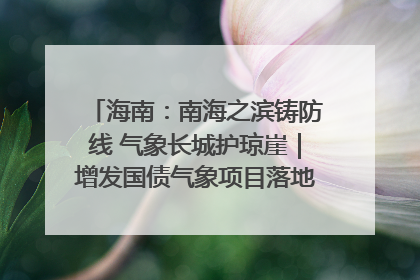 海南：南海之滨铸防线 气象长城护琼崖｜增发国债气象项目落地见效系列报道