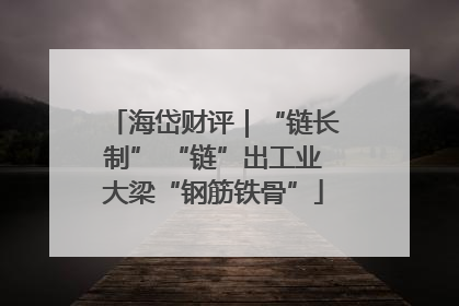 海岱财评｜“链长制” “链”出工业大梁“钢筋铁骨”