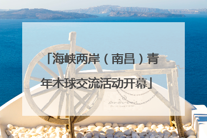 海峡两岸（南昌）青年木球交流活动开幕