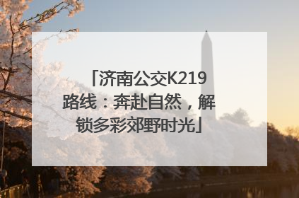 济南公交K219路线：奔赴自然，解锁多彩郊野时光