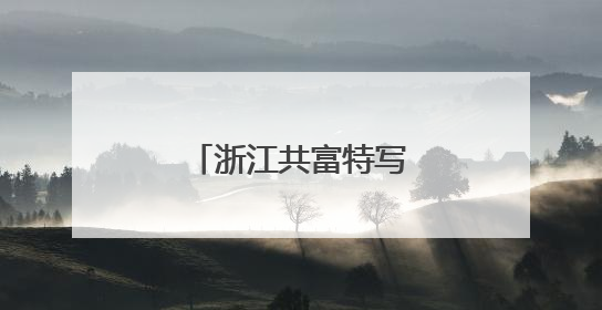 浙江共富特写：秀山丽水何以高质量发展？