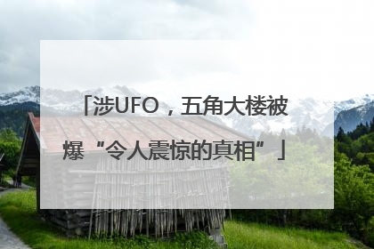涉UFO，五角大楼被爆“令人震惊的真相”