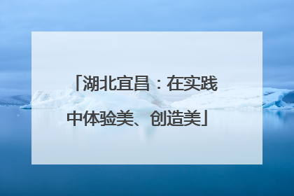 湖北宜昌：在实践中体验美、创造美