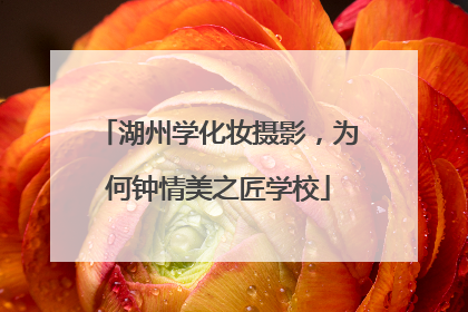 湖州学化妆摄影，为何钟情美之匠学校