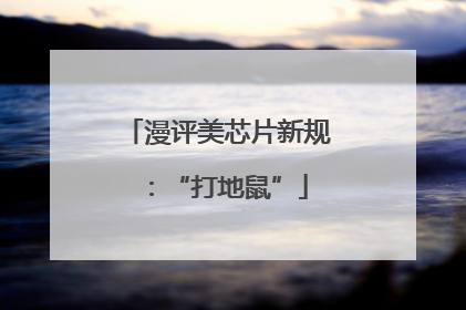 漫评美芯片新规：“打地鼠”