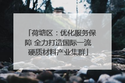 荷塘区：优化服务保障 全力打造国际一流硬质材料产业集群