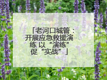老河口城管：开展应急救援演练 以“演练”促“实战”