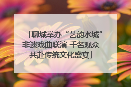 聊城举办“艺韵水城”非遗戏曲联演 千名观众共赴传统文化盛宴