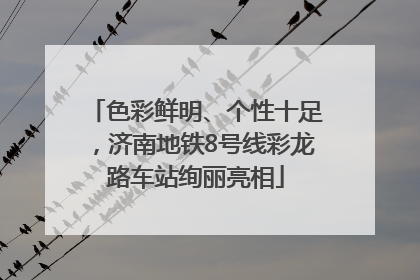 色彩鲜明、个性十足，济南地铁8号线彩龙路车站绚丽亮相