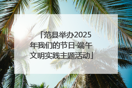 范县举办2025年我们的节日·端午文明实践主题活动