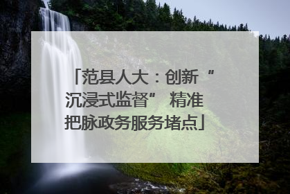 范县人大：创新“沉浸式监督” 精准把脉政务服务堵点