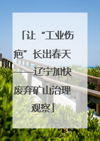 让“工业伤疤”长出春天——辽宁加快废弃矿山治理观察