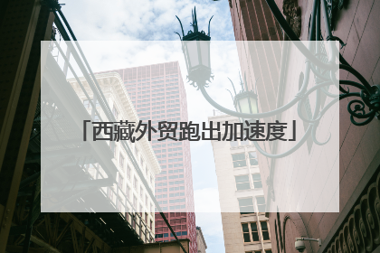 西藏外贸跑出加速度