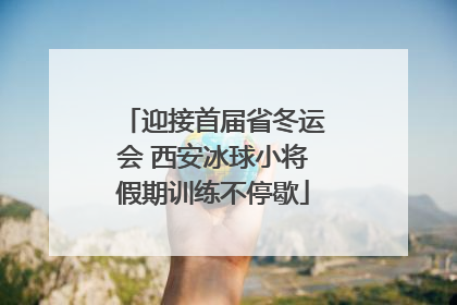 迎接首届省冬运会 西安冰球小将假期训练不停歇