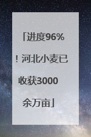 进度96%！河北小麦已收获3000余万亩