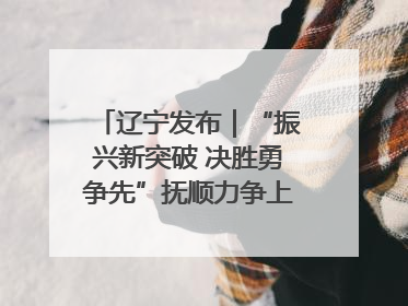 辽宁发布｜“振兴新突破 决胜勇争先”抚顺力争上半年地区生产总值增长7%左右