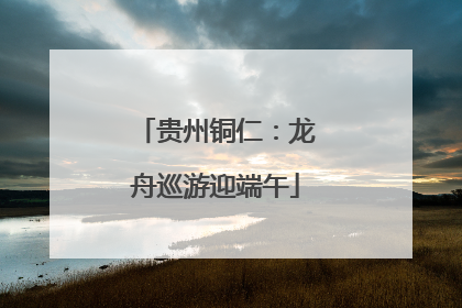 贵州铜仁：龙舟巡游迎端午
