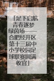 足下启航 青春逐梦绿茵场——合肥经开区第十三届中小学校园足球联赛圆满收官