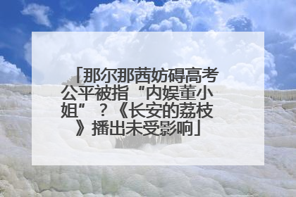 那尔那茜妨碍高考公平被指“内娱董小姐”？《长安的荔枝》播出未受影响