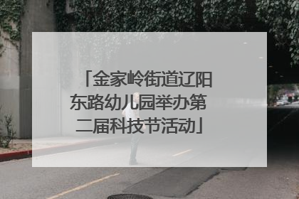 金家岭街道辽阳东路幼儿园举办第二届科技节活动