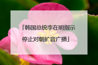 韩国总统李在明指示停止对朝扩音广播